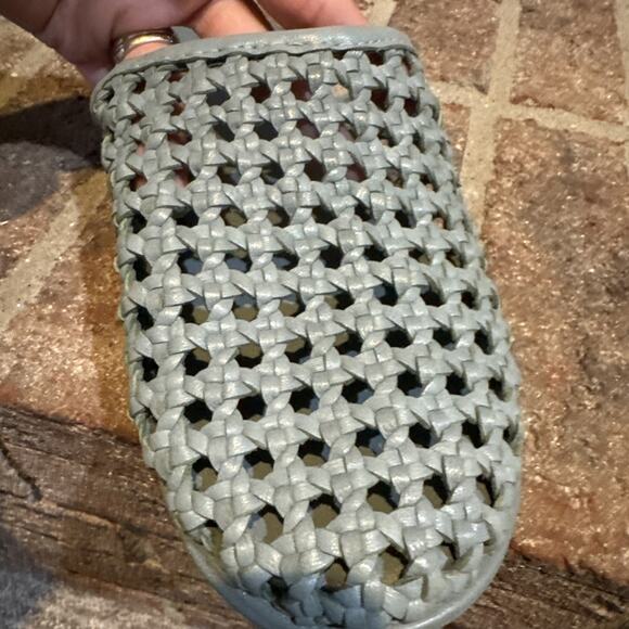 Free People Women's Freya Stormy Sea Slip On Flats Mule Shoes Size 7.5 - Picture 14 of 16